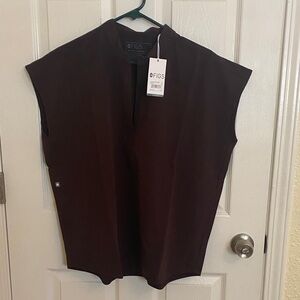 Figs Women's Dark Brown Blouse